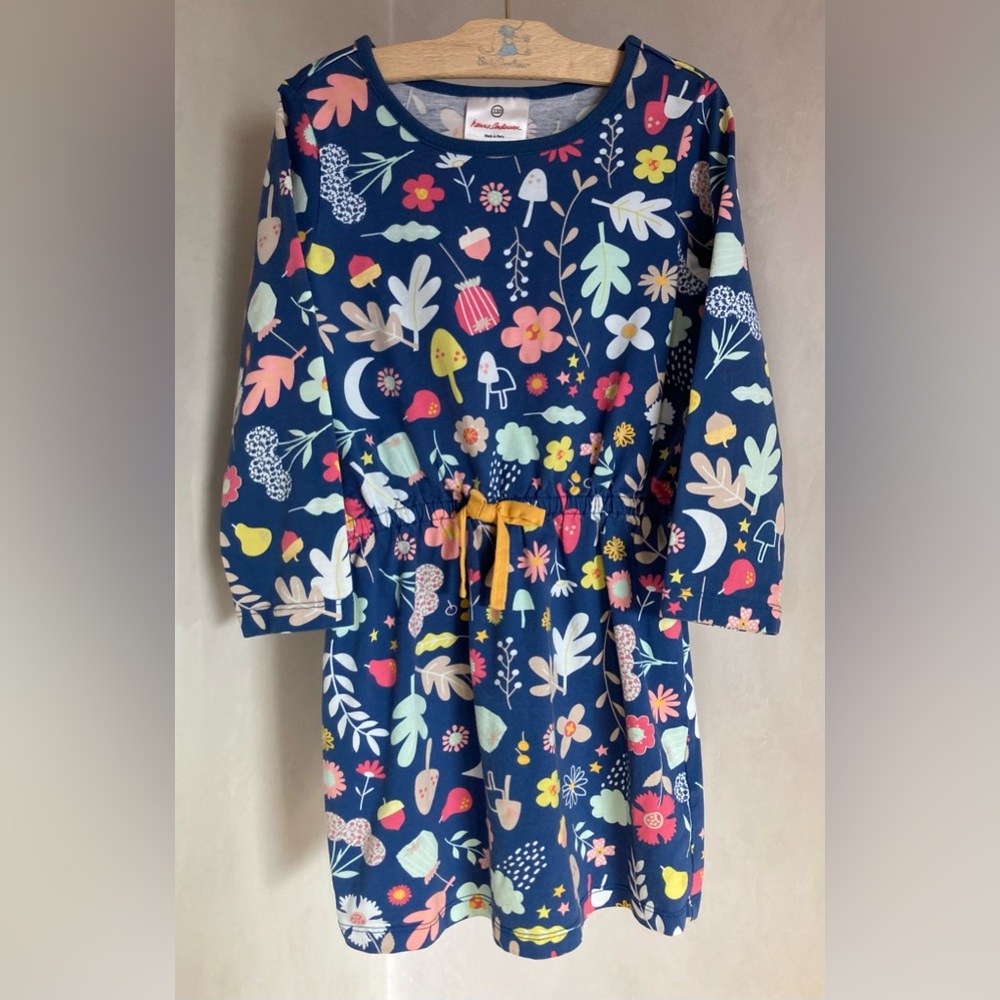 Hanna Andersson- Girls floral dress- Size 110 (5)